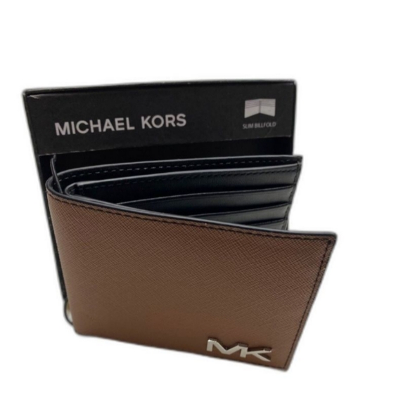 Michael kors men's pifold wallet with metallic Logo - Picture 4 of 8